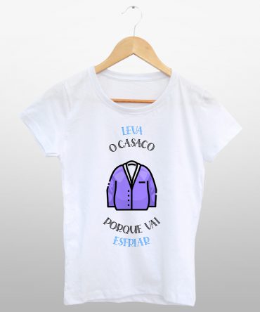 Camiseta Acinturada<br>Leva o casaco