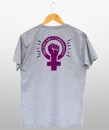Camiseta Reta<br>Agressão não é temperamento