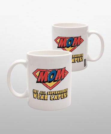Caneca Branca<br>Not all superheroes wear capes