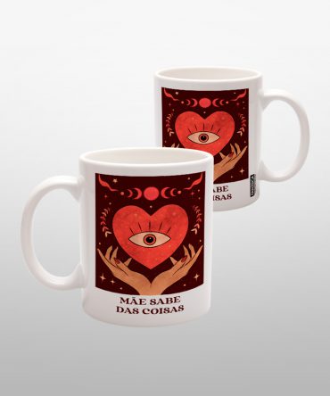 Caneca Branca<br>Mãe sabe das coisas