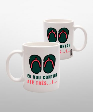 Caneca Branca<br>Vou contar até três
