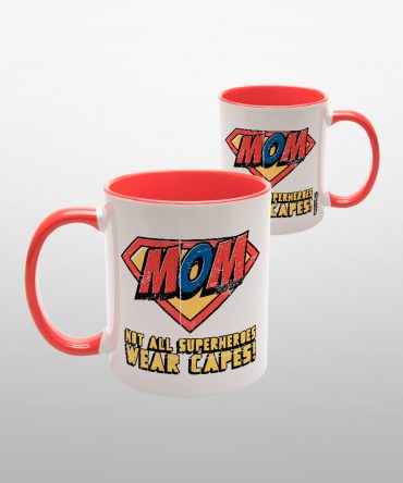 Caneca Alça Colorida<br>Not all superheroes wear capes