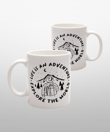 Caneca Branca<br>Life is an adventure