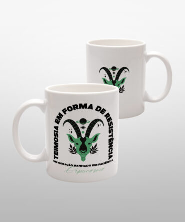 Caneca Branca<br>Capricórnio