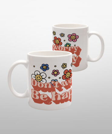 Caneca Branca<br>Don't worry be happy