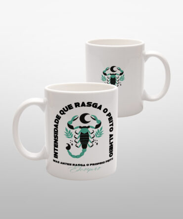 Caneca Branca<br>Escorpião