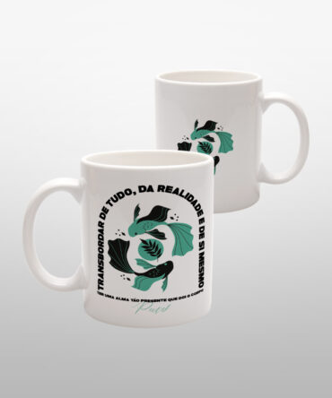 Caneca Branca<br>Peixes