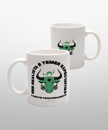 Caneca Branca<br>Touro