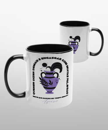 Caneca Alça Colorida <br> Aquário
