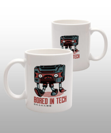 Caneca Branca<br>Bored in tech