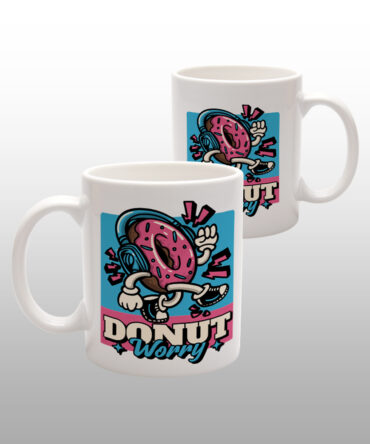 Caneca Branca<br>Donut worry