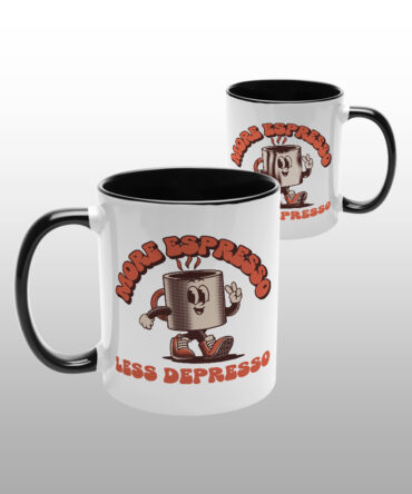 Caneca Alça Colorida <br>More espresso