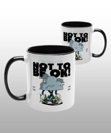 Caneca Alça Colorida <br>It's ok not to be ok