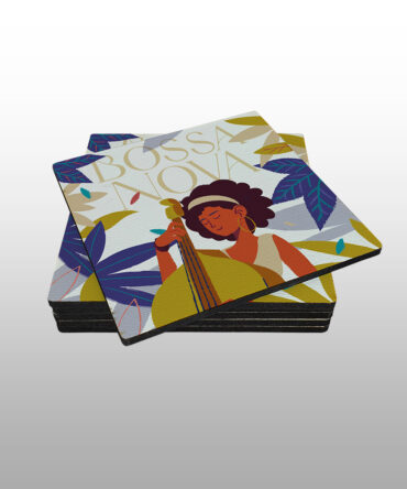 Porta Copo Quadrado<br> Bossa nova