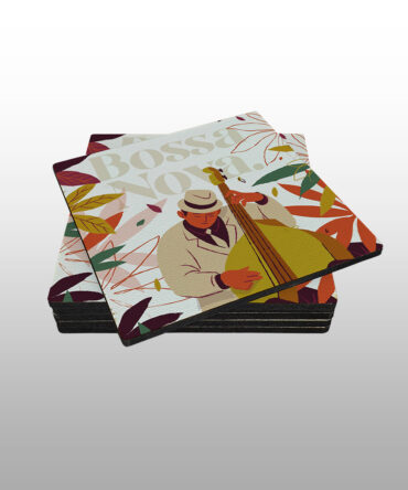 Porta Copo Quadrado<br> Bossa nova
