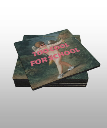 Porta Copo Quadrado<br> Too cool for school